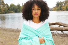 Load image into Gallery viewer, Ethiopian Cotton Gabi Turquoise
